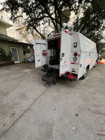 Magnet Plumbing service vehicle on-site for Grease Trap Cleaning in Citrus Hills